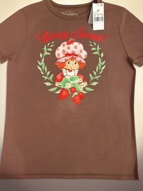 Hybrid Apparel Nutmeg “Berry Sweet!' Strawberry Shortcake Graphic Tee